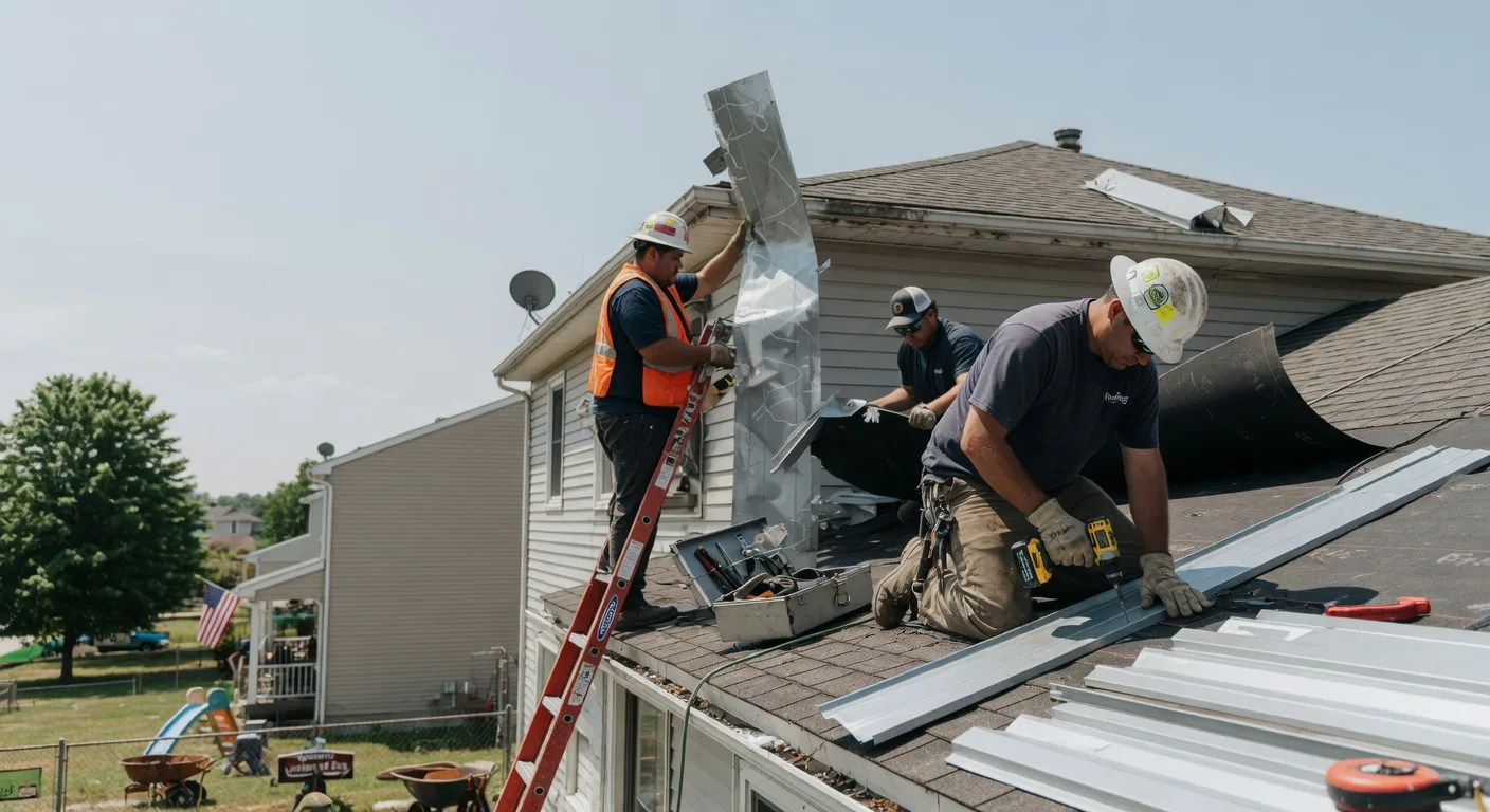 Storm Damage Metal Roof Repair in Pottersdale, PA